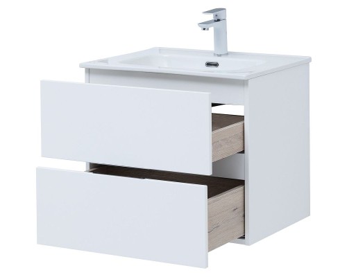 Тумба под раковину Aquanet Алвита New 60 277510 подвесная Белая матовая