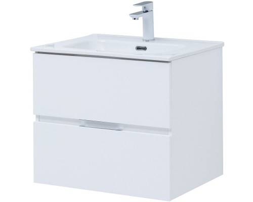 Тумба под раковину Aquanet Алвита New 60 277510 подвесная Белая матовая