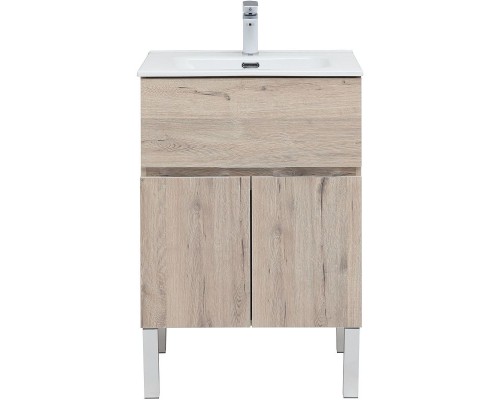 Тумба под раковину Aquanet Алвита New 60 277549 Дуб веллингтон белый