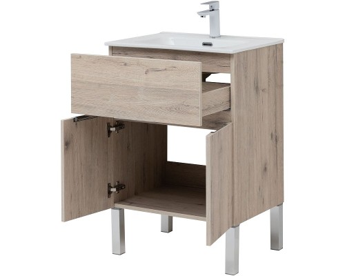 Тумба под раковину Aquanet Алвита New 60 277549 Дуб веллингтон белый