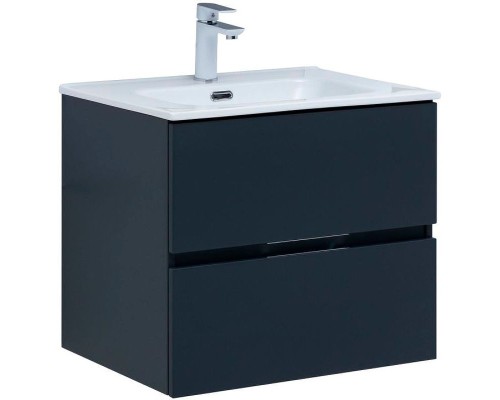 Тумба под раковину Aquanet Алвита New 60 277511 подвесная Антрацит
