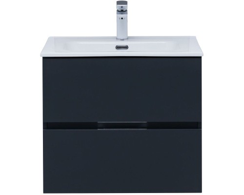 Тумба под раковину Aquanet Алвита New 60 277511 подвесная Антрацит