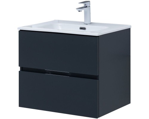Тумба под раковину Aquanet Алвита New 60 277511 подвесная Антрацит