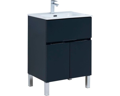 Тумба под раковину Aquanet Алвита New 60 277547 Антрацит