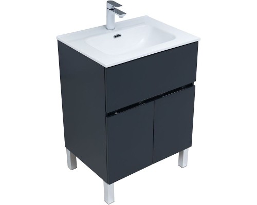 Тумба под раковину Aquanet Алвита New 60 277547 Антрацит