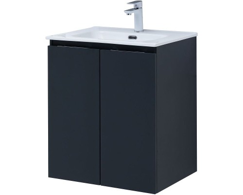 Тумба под раковину Aquanet Алвита New 60 277523 подвесная Антрацит