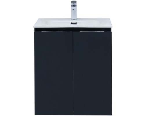 Тумба под раковину Aquanet Алвита New 60 277523 подвесная Антрацит