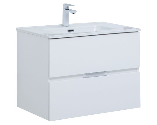 Тумба под раковину Aquanet Алвита New 70 303909 подвесная Белая матовая