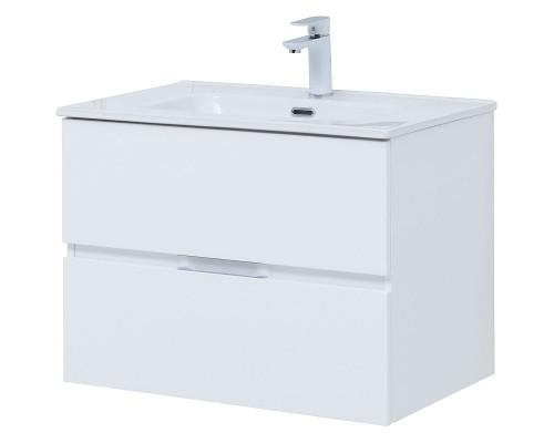 Тумба под раковину Aquanet Алвита New 70 303909 подвесная Белая матовая