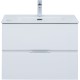 Тумба под раковину Aquanet Алвита New 70 303909 подвесная Белая матовая