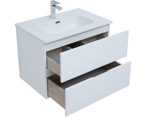 Тумба под раковину Aquanet Алвита New 70 303909 подвесная Белая матовая