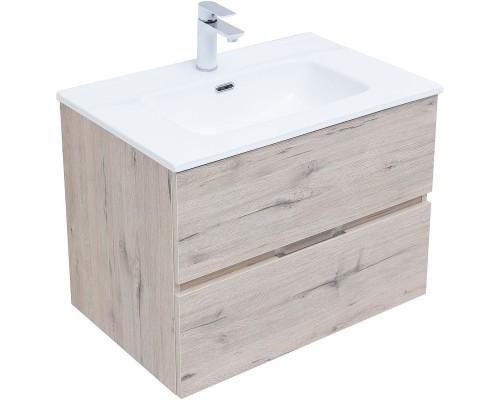 Тумба под раковину Aquanet Алвита New 70 303910 подвесная Дуб веллингтон белый