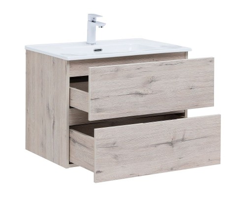 Тумба под раковину Aquanet Алвита New 70 303910 подвесная Дуб веллингтон белый