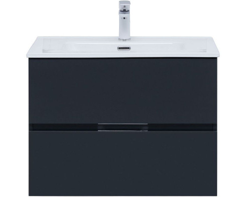 Тумба под раковину Aquanet Алвита New 70 303908 подвесная Антрацит