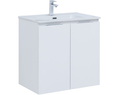 Тумба под раковину Aquanet Алвита New 70 303905 подвесная Белая матовая