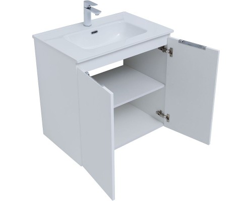 Тумба под раковину Aquanet Алвита New 70 303905 подвесная Белая матовая