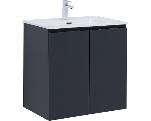 Тумба под раковину Aquanet Алвита New 70 303904 подвесная Антрацит
