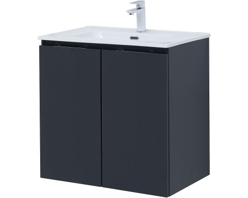 Тумба под раковину Aquanet Алвита New 70 303904 подвесная Антрацит