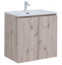 Тумба под раковину Aquanet Алвита New 70 303906 подвесная Дуб веллингтон белый