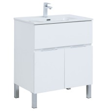Тумба под раковину Aquanet Алвита New 70 303901 Белая матовая