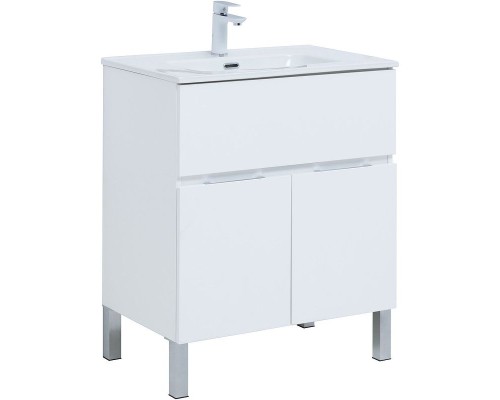 Тумба под раковину Aquanet Алвита New 70 303901 Белая матовая