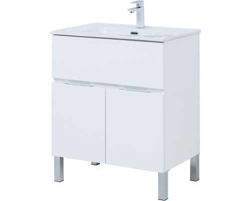 Тумба под раковину Aquanet Алвита New 70 303901 Белая матовая