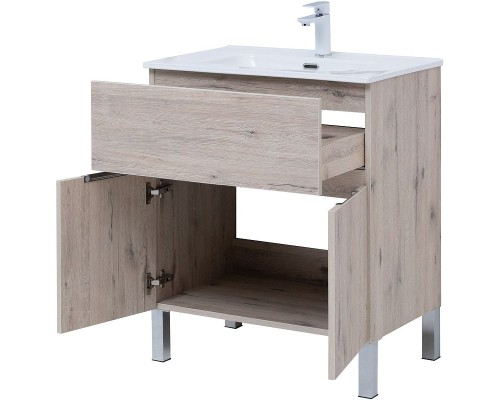 Тумба под раковину Aquanet Алвита New 70 303902 Дуб веллингтон белый