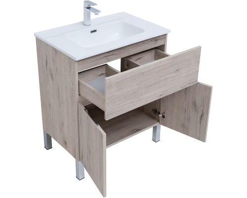 Тумба под раковину Aquanet Алвита New 70 303902 Дуб веллингтон белый