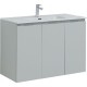 Тумба под раковину Aquanet Алвита New 100 277532 подвесная Серая матовая
