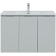Тумба под раковину Aquanet Алвита New 100 277532 подвесная Серая матовая