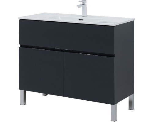 Тумба под раковину Aquanet Алвита New 100 277555 Антрацит
