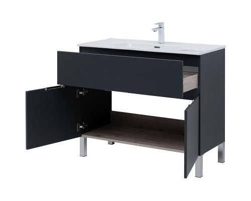 Тумба под раковину Aquanet Алвита New 100 277555 Антрацит