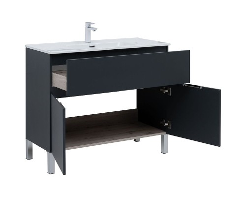 Тумба под раковину Aquanet Алвита New 100 277555 Антрацит