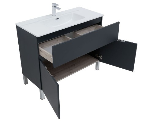 Тумба под раковину Aquanet Алвита New 100 277555 Антрацит
