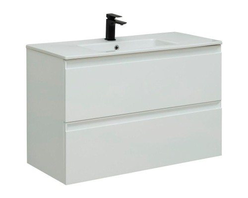 Тумба под раковину Allen Brau Eclipse 100 1.E1003.WM подвесная Белая матовая