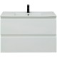 Тумба под раковину Allen Brau Eclipse 100 1.E1003.WM подвесная Белая матовая