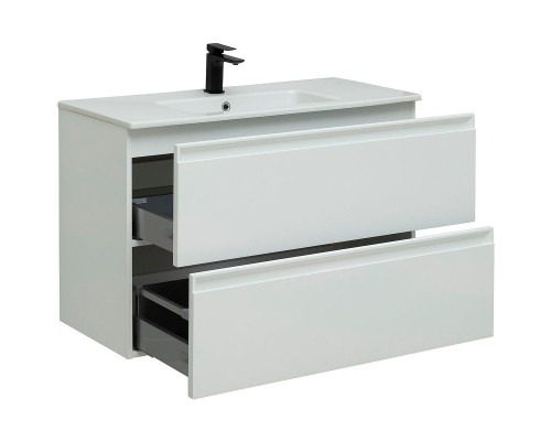 Тумба под раковину Allen Brau Eclipse 100 1.E1003.WM подвесная Белая матовая
