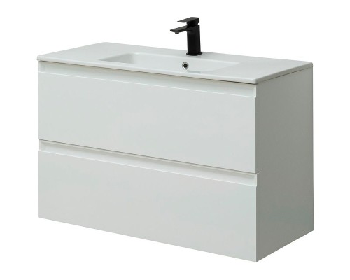 Тумба под раковину Allen Brau Eclipse 100 1.E1003.WM подвесная Белая матовая