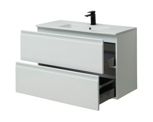 Тумба под раковину Allen Brau Eclipse 100 1.E1003.WM подвесная Белая матовая