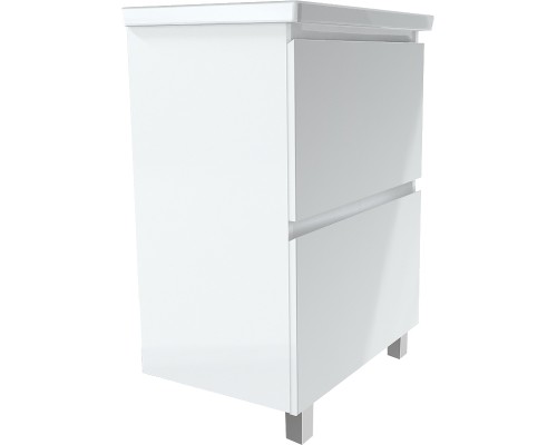 Тумба под раковину 1MarKa New Aris 60Н Ц0000019917 Белый глянец
