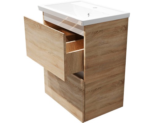 Тумба под раковину 1MarKa New Aris 70П Ц0000019922 подвесная Дуб Сонома