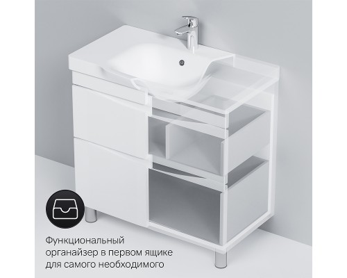 Тумба под раковину AM.PM Like 80 M80FSX0802WG Белая