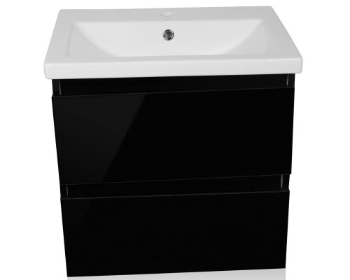 Тумба под раковину Style Line Даймонд 70 Люкс Plus подвесная Белый глянец