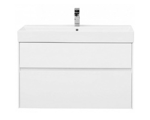 Тумба под раковину Aquanet Бруклин 100 203961 подвесная Белая