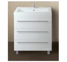 Тумба под раковину 1MarKa Соната 75Н Белая глянцевая