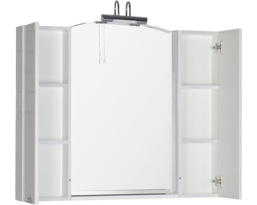 Зеркало со шкафом Aquanet Асти 105 178242 Белое