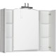 Зеркало со шкафом Aquanet Асти 105 178242 Белое