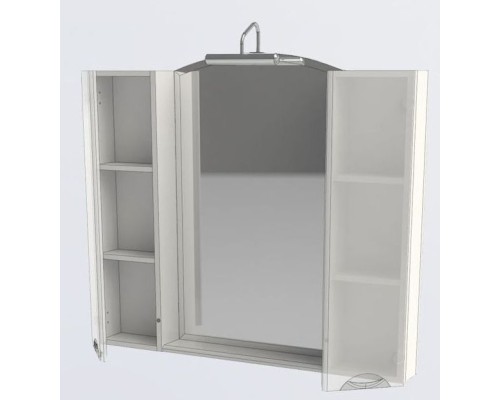 Зеркало со шкафом Aquanet Асти 105 178242 Белое