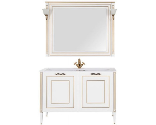 Зеркало Aquanet Паола 120 186105 Белое золото