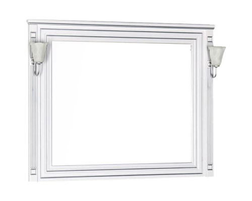 Зеркало Aquanet Паола 120 181768 Белое серебро